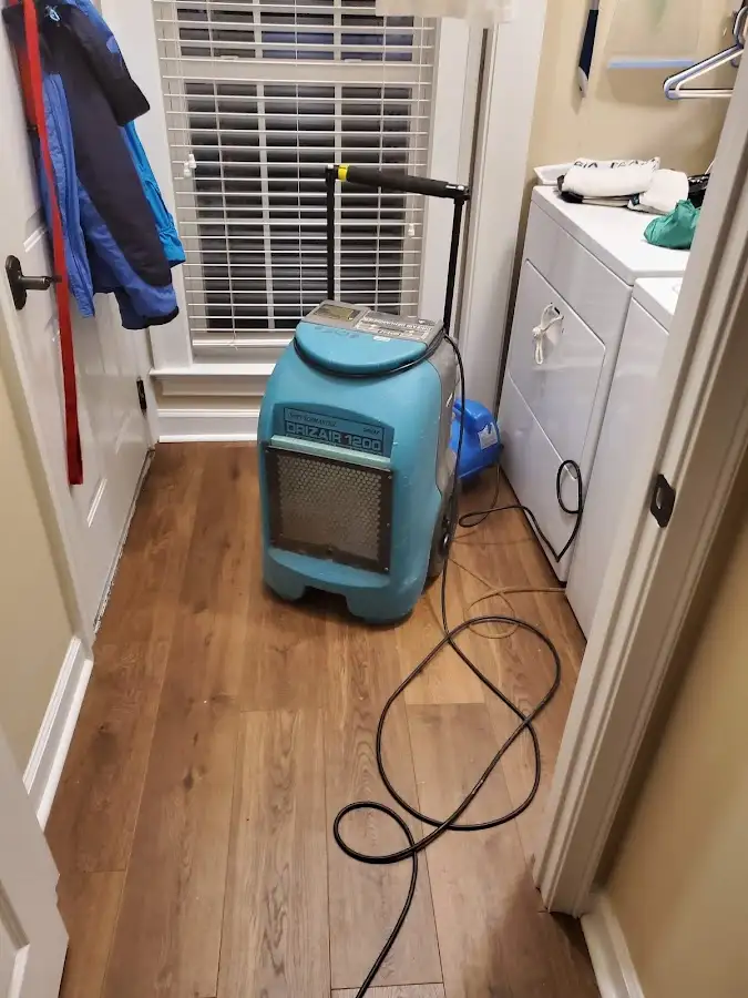 Commercial dehumidifier deployed for Flood Damage Cleanup in Gretna