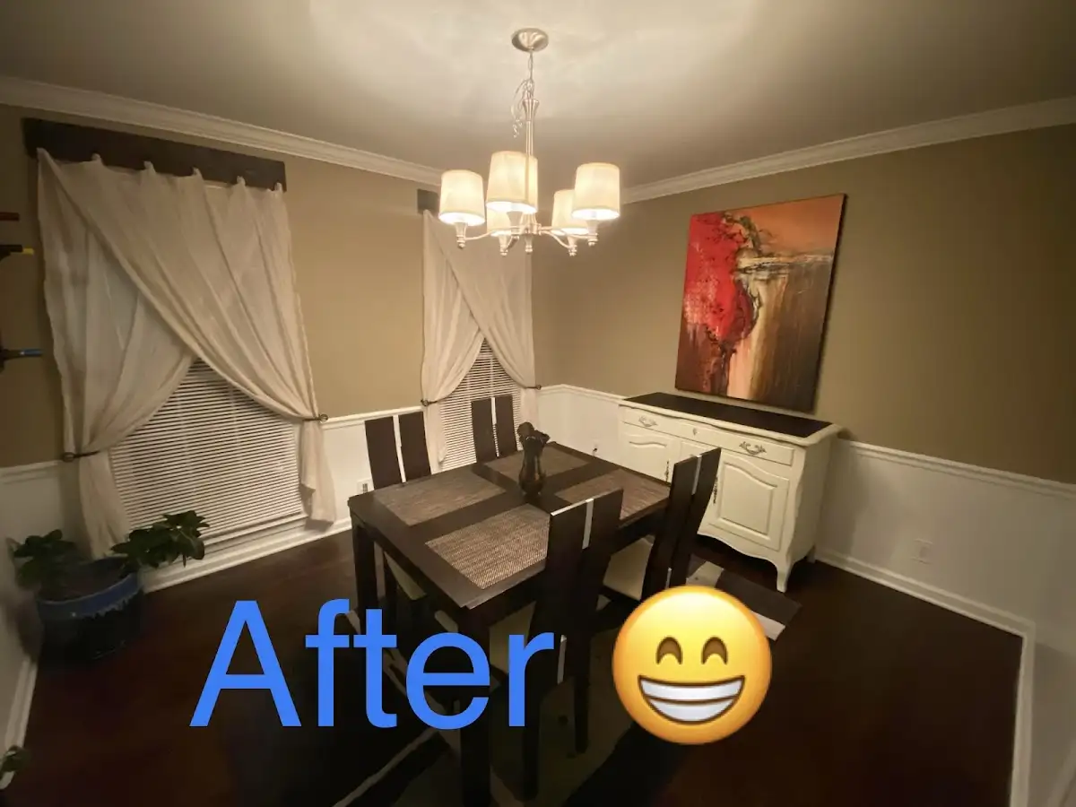 Professional dining room restoration after water damage in Gretna